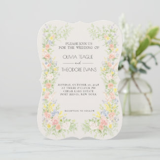 Tarjetas de Invitación de Boda de Jardín Regencia 