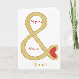 Tarjetas de invitación de Boda de Oro y Firma