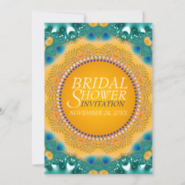 Tarjetas de Invitación de Boda de Seda Naranja Ver
