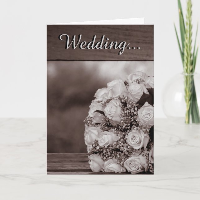 Tarjetas de Invitación de Boda Elegantes 12 (Anverso)