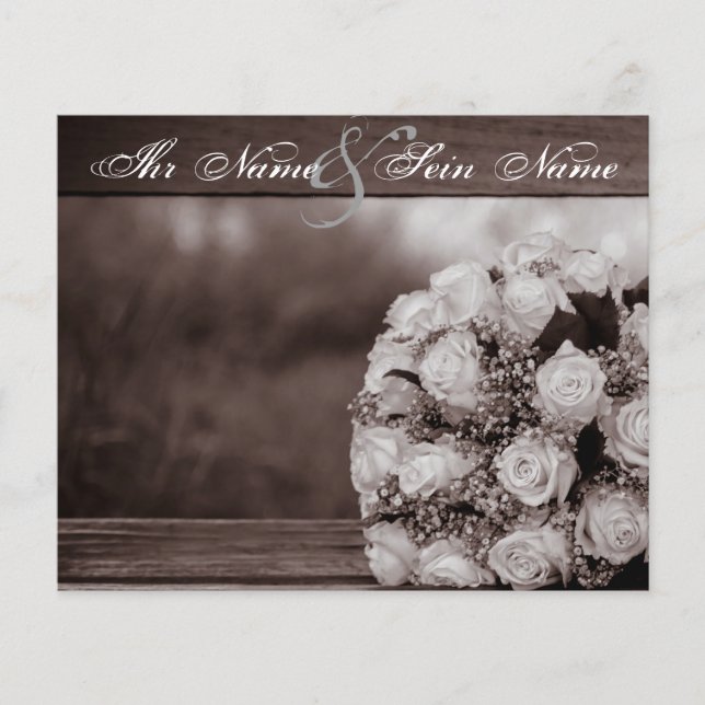 Tarjetas de Invitación de Boda Elegantes 12 (Anverso)