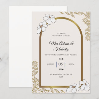 Tarjetas de Invitación de Boda Elegantes | Diseños