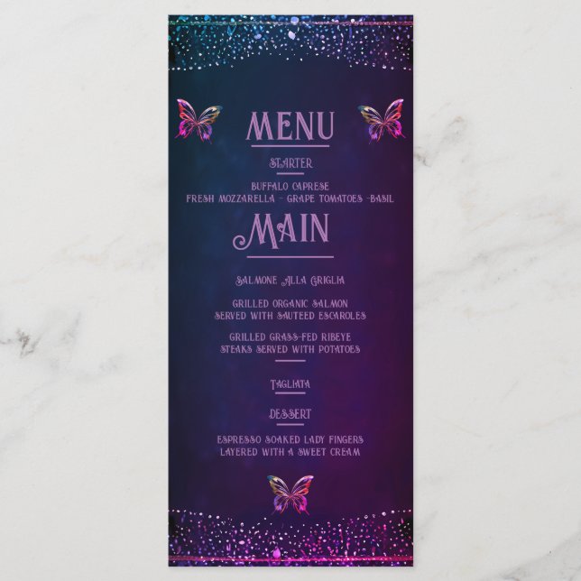 Tarjetas de Invitación de Boda Elegantes en Malva  (Anverso)