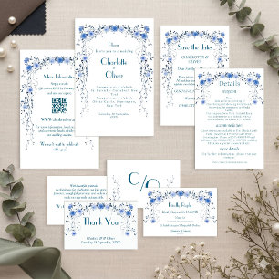 Tarjetas de Invitación de Boda Florales Elegantes