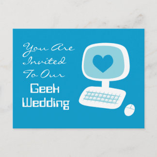 Tarjetas de Invitación de Boda Geek
