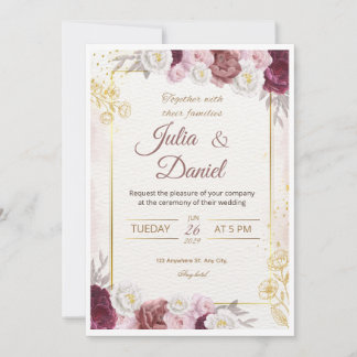 Tarjetas de Invitación de Boda Modernas