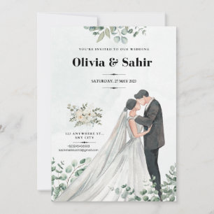 Tarjetas de invitación de boda para guardar la fec