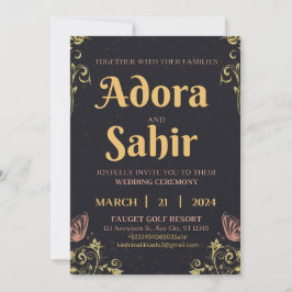 Tarjetas de invitación de boda para guardar la fec