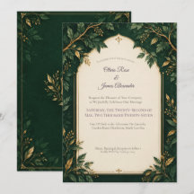 Tarjetas de Invitación de Boda Personalizadas Bosq