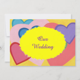 Tarjetas de invitación de boda personalizadas con 