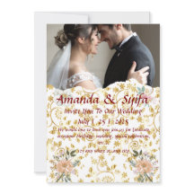 Tarjetas de Invitación de Boda Personalizadas Eleg