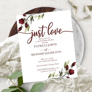 Tarjetas de Invitación de Boda Presupuesto Sólo Am