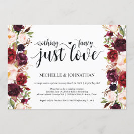 Tarjetas de Invitación de Boda Rústicas Florales d