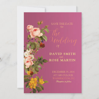 Tarjetas de invitación de boda únicas para estable