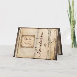 Tarjetas de invitación de boda vintage
