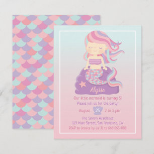 Tarjetas de Invitación de Cumpleaños con Efecto Om