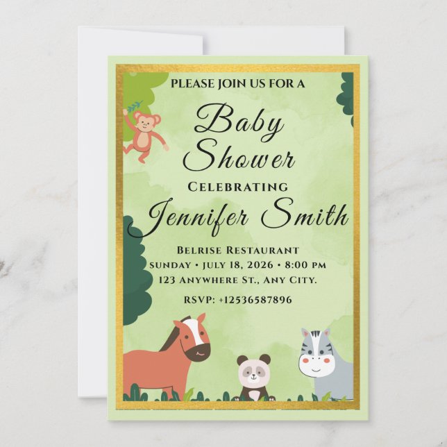 Tarjetas de Invitación de Cumpleaños de Agua para  (Anverso)