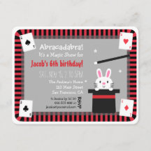 Tarjetas de Invitación de Cumpleaños de Conejito L