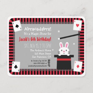 Tarjetas de Invitación de Cumpleaños de Conejito L