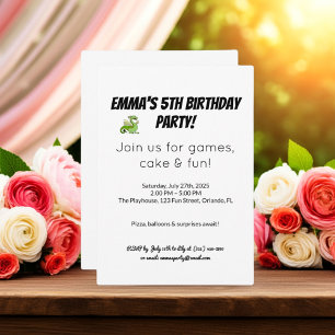 Tarjetas de invitación de cumpleaños de hito   Fie
