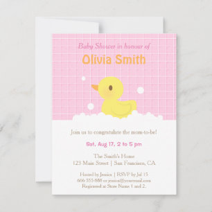 Tarjetas de Invitación de Cumpleaños de Pato de Go