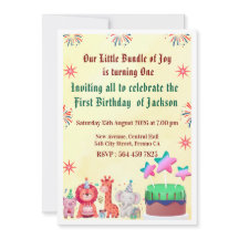 Tarjetas de Invitación de Cumpleaños del Jungle Ad