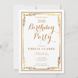 Tarjetas de Invitación de Cumpleaños Modernas y El
