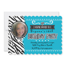 Tarjetas de Invitación de Cumpleaños para Niñas co