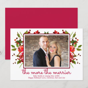Tarjetas de Invitación de embarazo de Navidades de