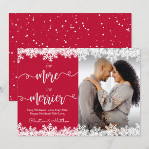Tarjetas de Invitación de embarazo de Navidades fo