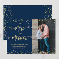 Tarjetas de Invitación de embarazo de Navidades fo