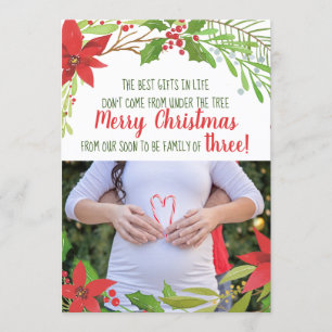 Tarjetas de Invitación de embarazo para navidades