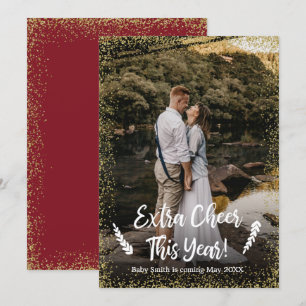 Tarjetas de Invitación de embarazo para Navidades