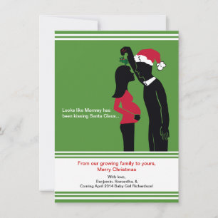 Tarjetas de Invitación de embarazo para Navidades 
