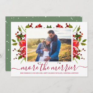 Tarjetas de Invitación de embarazo para Navidades 