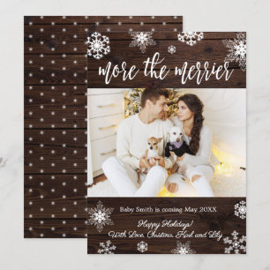 Tarjetas de Invitación de embarazo para Navidades