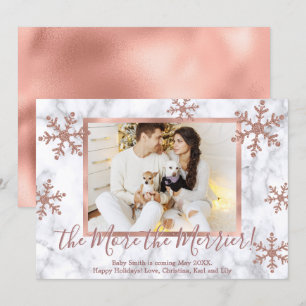 Tarjetas de Invitación de embarazo para Navidades