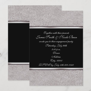 Tarjetas de invitación de evento elegantes con bri