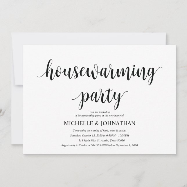 Tarjetas de invitación de fiesta perfecta para el  (Anverso)