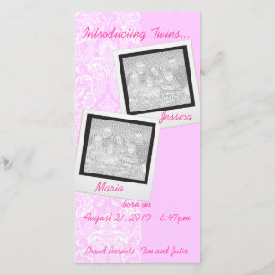 Tarjetas de Invitación de fotos de dos personas de