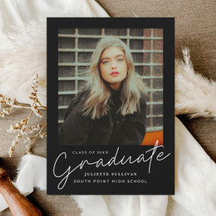 Tarjetas de Invitación de Graduación con Foto y Le