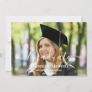 Tarjetas de invitación de graduación de collage de