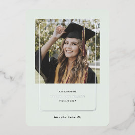 tarjetas de invitación de graduación de foto de mo