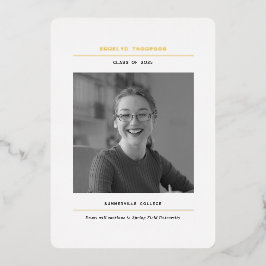 Tarjetas de invitación de graduación fotográfica m