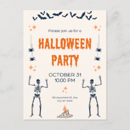 Tarjetas de invitación de Halloween!