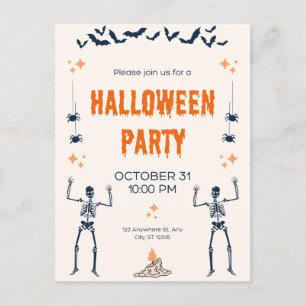 Tarjetas de invitación de Halloween!