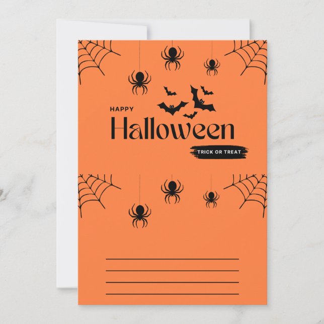 Tarjetas de invitación de Halloween! (Anverso)