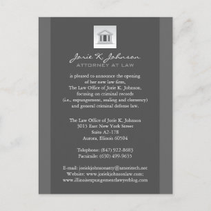 Tarjetas de Invitación de la firma de abogados