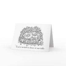 Tarjetas de invitación de tabla repletas