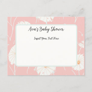 Tarjetas de Invitación de Tarjeta Postal Rosa de D